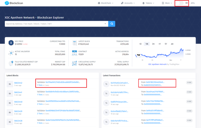 Cover image for [Informative] Enhancing User Choice: XDC Network Unveils ‘0x’ Prefix Support in Apothem Explorer.