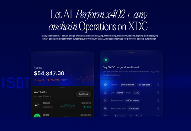 Cover image for Requesting Feedback 💎 <> XDC's Agentic Payments Infrastructure with Tracey