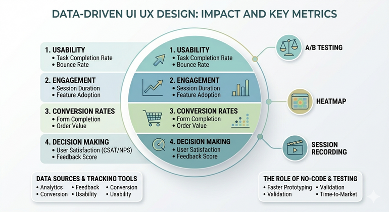 Cover image for How Data-Driven UI UX Design Improves Usability, Engagement, and Conversion Rates