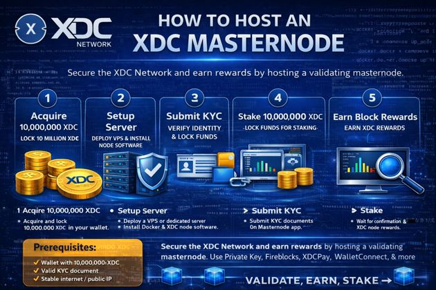 Cover image for Standard Guide: How to Host an XDC Masternode
