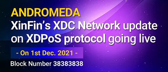 XDC Network Andromeda Upgrade