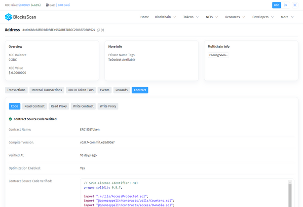 Cover image for Simplified Efficiency: Deploying and Verifying Smart Contracts on XDC Network using Hardhat and BlocksScan Explorer V2