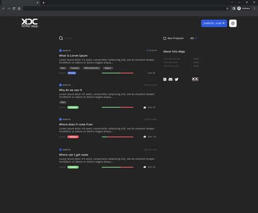 Cover image for XDC Voting dApp Preview