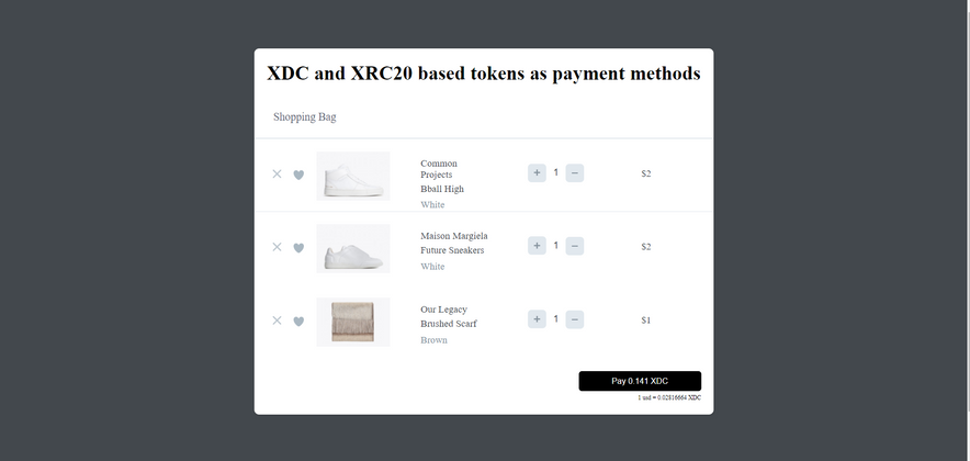 Cover image for Accept XDC and XRC20 based tokens as payment methods in website or web application with Ease