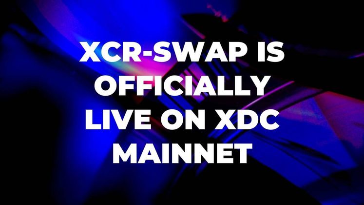 Cover image for XCR-Swap is officially live on XDC Mainnet