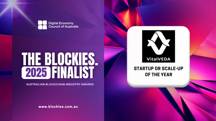 Cover image for 🏆 VitalVEDA Named Finalist for “Startup of the Year” at The Blockies 2025