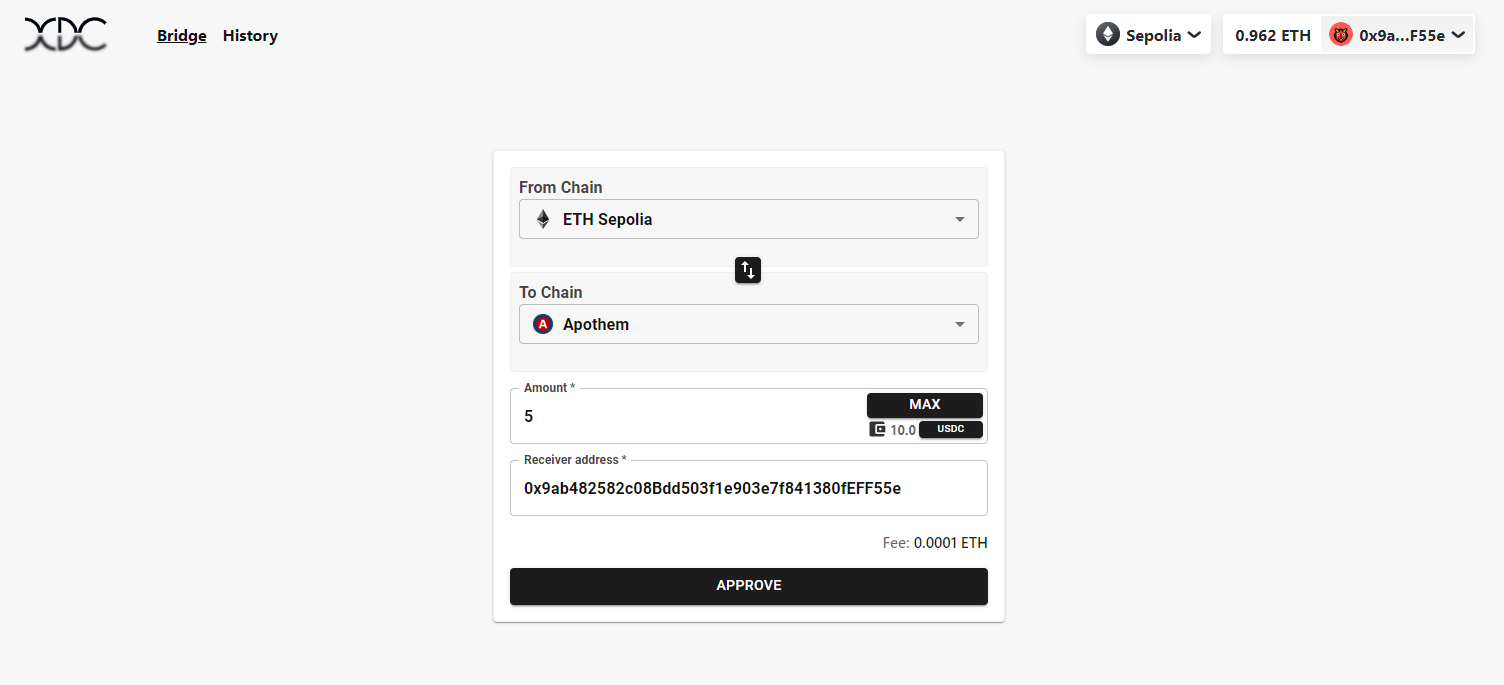 Informative] Swapping USDC Across Blockchains Using XDC Bridge - Developers  Forum for XinFin XDC Network