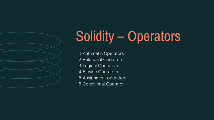 Cover image for Today Let's Learn about Solidity – Operators.