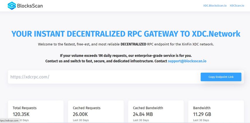 Cover image for XDCRPC - Decentralized RPC Service for XDC Network, Welcome You to Run Nodes and Get Rewarded.