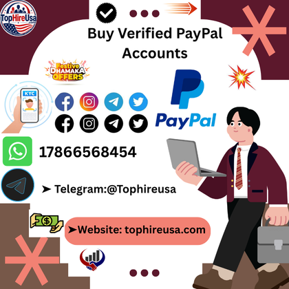 Cover image for ✧Buy Verified ✧PayPal Accounts @Tophireusa✧✧𝔉