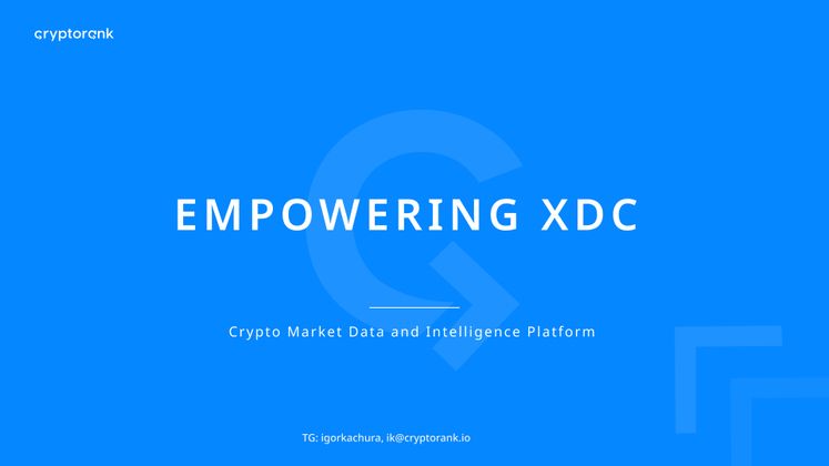 Cover image for [Proposal] Cryptorank.io - Empowering XDC