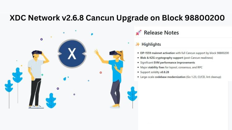Cover image for XDC Network v2.6.8 Cancun Upgrade: A Leap Forward in Performance and Compatibility
