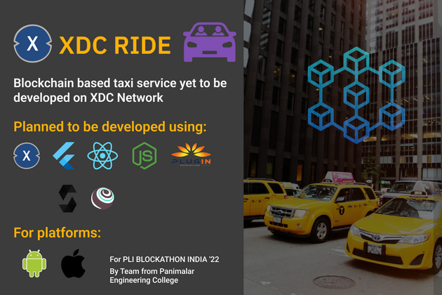Cover image for XDC Ride - Decentralized cab booking system