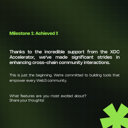 Cover image for We’ve landed Milestone 1—Tribes is live on XDC